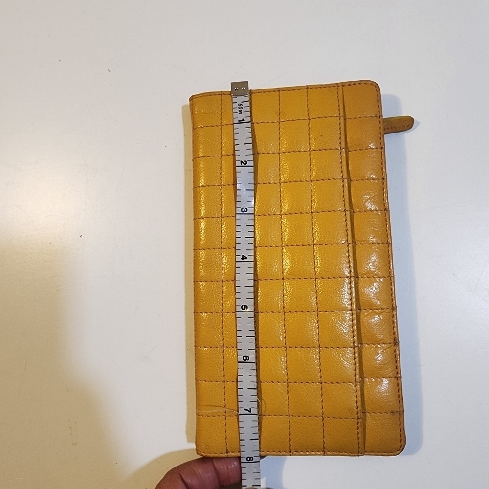 TUSK Yellow mustard leather wallet - Picture 10 of 15